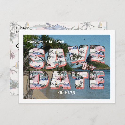  Briefkaart | Datum opslaan (Voorkant / Achterkant)