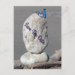 Briefkaart Datum vlinder opslaan