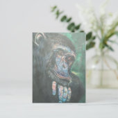 briefkaart 'De denker' (Staand voorkant)