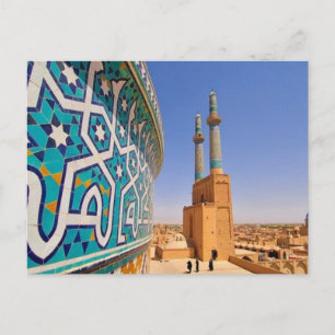 Briefkaart De Jāmeh-moskee van Yazd _ Iran