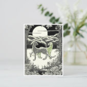 Briefkaart: De katten doen dans Briefkaart (Staand voorkant)