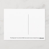 briefkaart "De koning en ik" (Achterkant)