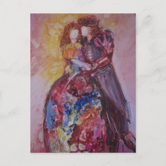 briefkaart "De koning en ik" (Voorkant)