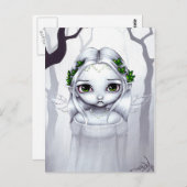 briefkaart "De laatste bladeren" (Voorkant / Achterkant)