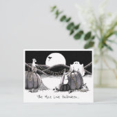 Briefkaart: De muizen Love Halloween Briefkaart (Staand voorkant)