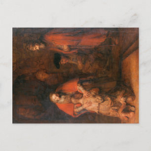 Briefkaart De terugkeer van de prodigal Son Rembra