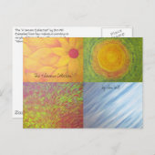 briefkaart "De vier seizoenen" (Voorkant / Achterkant)