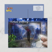 Briefkaart de virtuele klant (Voorkant / Achterkant)