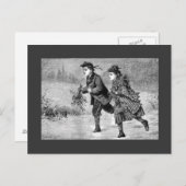 Briefkaart - de Zwarte & het Wit van de Scène van (Voorkant / Achterkant)