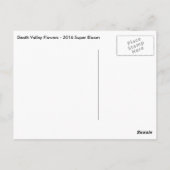 Briefkaart Death Valley Flowers (Achterkant)