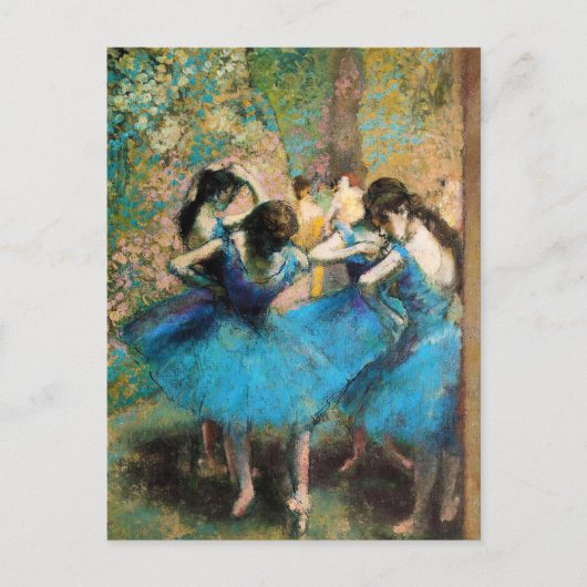 Briefkaart Degas Blue Dancers (Voorkant)