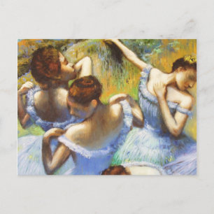 Briefkaart Degas Blue Dancers