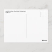 Briefkaart - Desolation Wilderness, Californië (Achterkant)