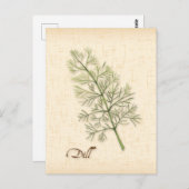 Briefkaart Dill Herb aanpassen (Voorkant / Achterkant)