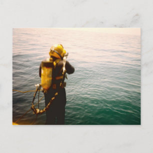 briefkaart "Diver Splash"