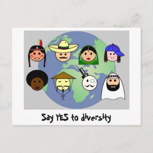briefkaart "Diversiteit"