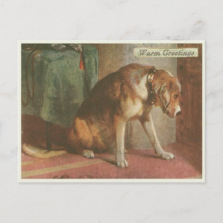  Briefkaart Dog [met toegevoegde groettekst]