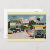  Briefkaart Dolphin Motel Daytona Beach (Voorkant / Achterkant)