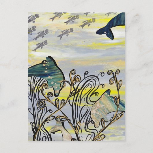 Briefkaart Dolphin Splash (Voorkant)