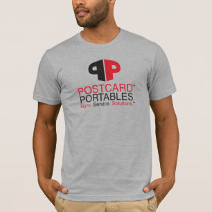 Briefkaart draagbare computers t-shirt