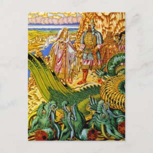 Briefkaart: Draak Slayer Briefkaart