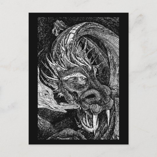 Briefkaart dragon (Voorkant)