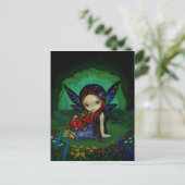 briefkaart "Dragonling Garden I" (Staand voorkant)