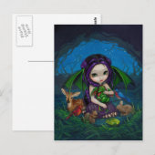 briefkaart "Dragonling Garden III" (Voorkant / Achterkant)