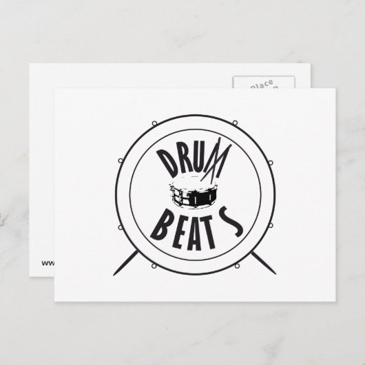 Briefkaart DRUMBEATS (Voorkant / Achterkant)