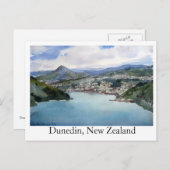 Briefkaart Dunedin, Nieuw-Zeeland (Voorkant / Achterkant)