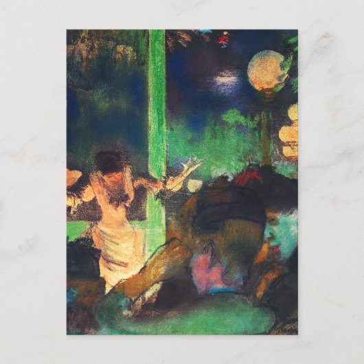 Briefkaart: Edgar Degas - Cafe des Ambassadeurs Briefkaart (Voorkant)