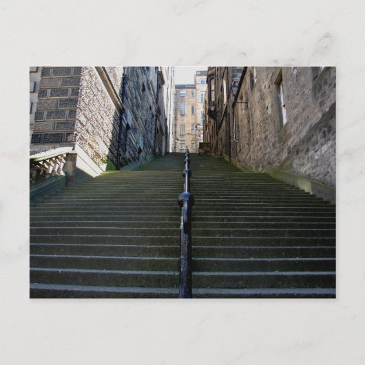 Briefkaart Edinburgh Stairs (Voorkant)