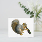 Briefkaart eekhoornvaten (Staand voorkant)