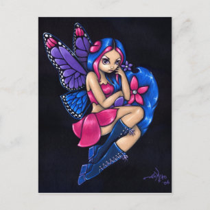 briefkaart "Een beetje verlegen"