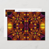 Briefkaart ~ "Een bijeenkomst van de ogen" (Voorkant / Achterkant)