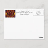 Briefkaart ~ "Een bijeenkomst van de ogen" (Achterkant)