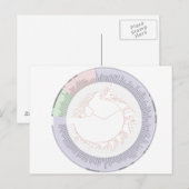 Briefkaart Een fylogenetische boom van het leven (Voorkant / Achterkant)