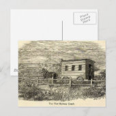 Briefkaart eerste spoorwegtouringcar (Voorkant / Achterkant)