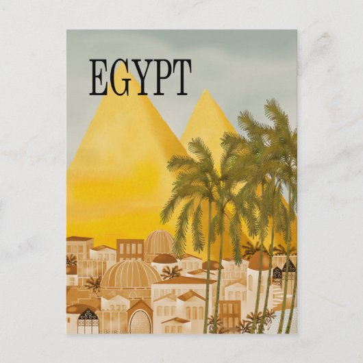 Briefkaart Egyptisch reizen (Voorkant)