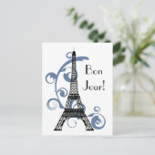 Briefkaart Eiffeltoren (Staand voorkant)