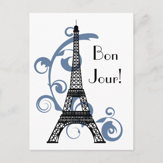 Briefkaart Eiffeltoren (Voorkant)