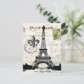  briefkaart Eiffeltoren (Staand voorkant)