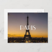 Briefkaart Eiffeltoren (Voorkant / Achterkant)