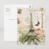 briefkaart Eiffeltoren (Voorkant / Achterkant)