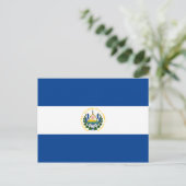 Briefkaart El Salvador-vlag (Staand voorkant)