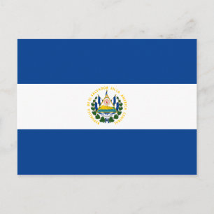 Briefkaart El Salvador-vlag