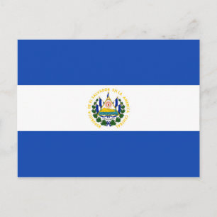 Briefkaart El Salvador-vlag