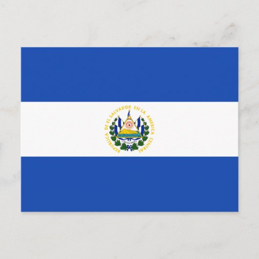 Briefkaart El Salvador-vlag (Voorkant)