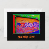 briefkaart "Elektrische graffiti" (Voorkant / Achterkant)