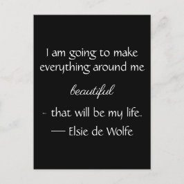 Briefkaart Elsie de Wolfe Quote